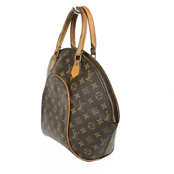 AUTHENTICITY GUARANTEED LOUIS VUITTON LV Logo Ellipse MM Hand Bag Monogram - Picture 2 of 16